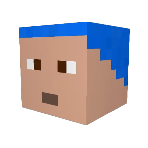 RyanJP_ Minecraft avatar head, 3D render