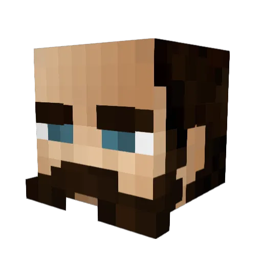 RyanJWN Minecraft avatar head, 3D render
