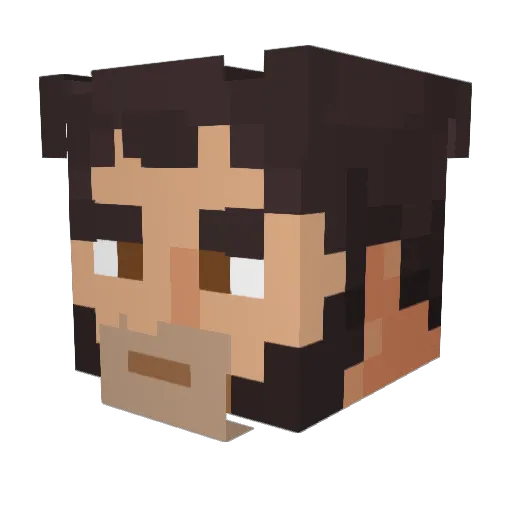 RyanKorr Minecraft avatar head, 3D render