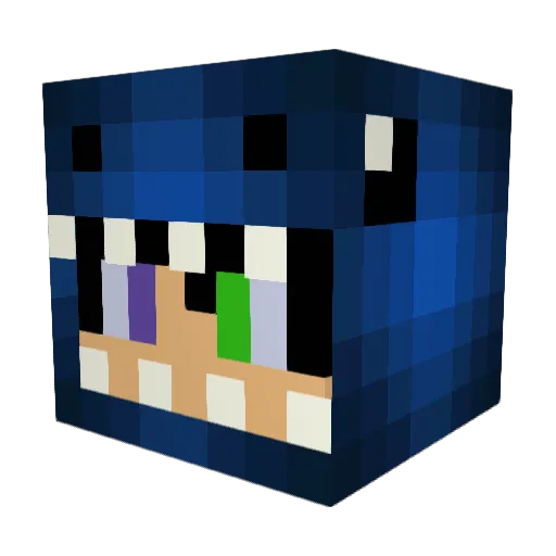 RyanLuvsFeet Minecraft avatar head, 3D render