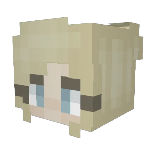 RyanMair Minecraft avatar head, 3D render