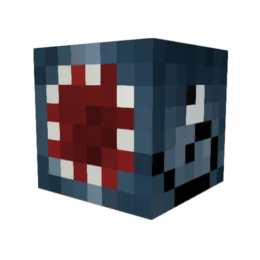 RyanManning Minecraft avatar head, 3D render