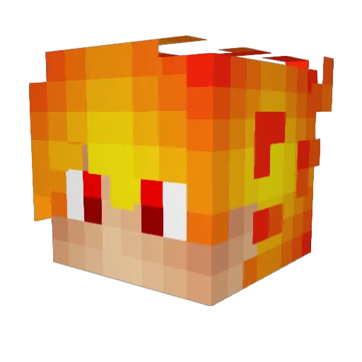 RyanNP07 Minecraft avatar head, 3D render