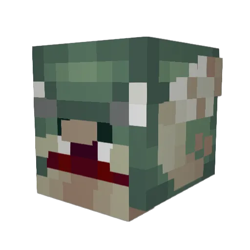 RyanOnQuack Minecraft avatar head, 3D render