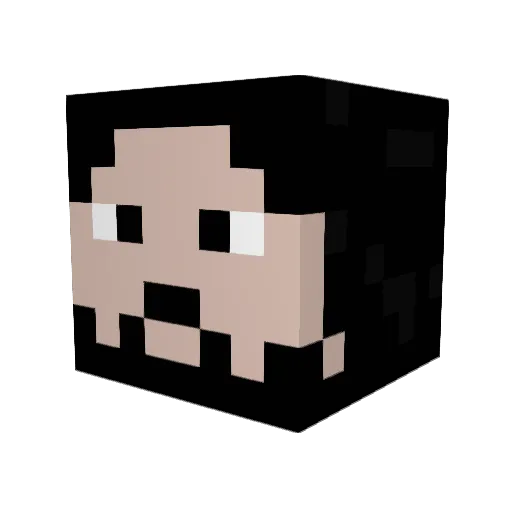 RyanPC Minecraft avatar head, 3D render