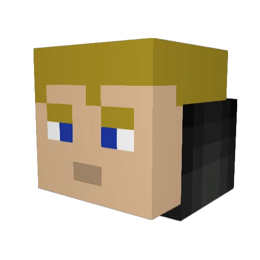 RyanSalty Minecraft avatar head, 3D render