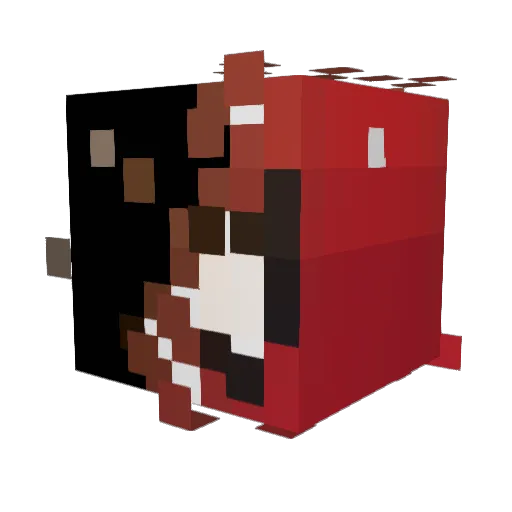 RyanSevret Minecraft avatar head, 3D render