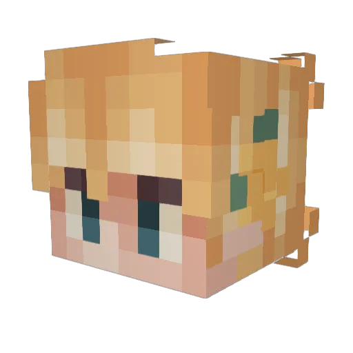 RyanStewart08 Minecraft avatar head, 3D render