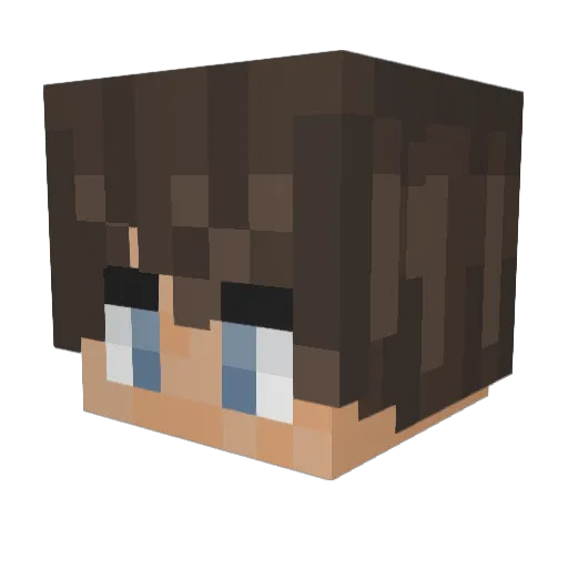 RyanXLive Minecraft avatar head, 3D render