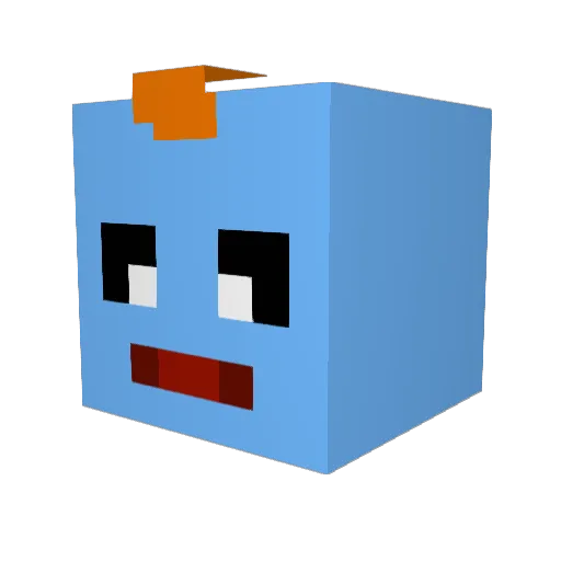 Ryan_C24 Minecraft avatar head, 3D render