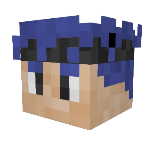 Ryan_Rapido Minecraft avatar head, 3D render