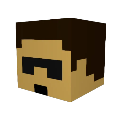 Ryan_TM98 Minecraft avatar head, 3D render