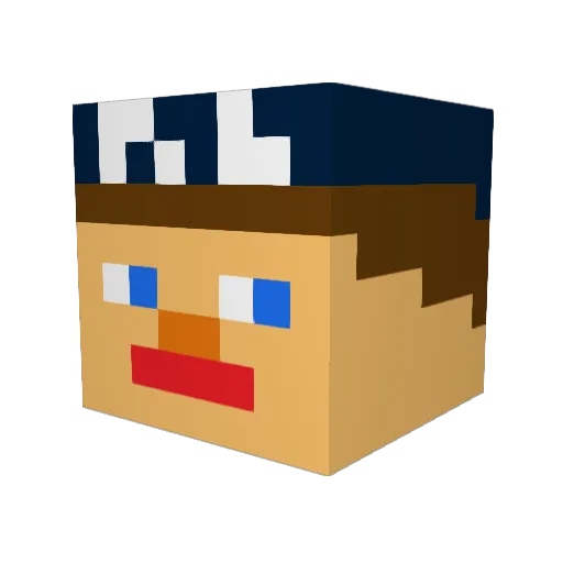 Ryan_T_16 Minecraft avatar head, 3D render