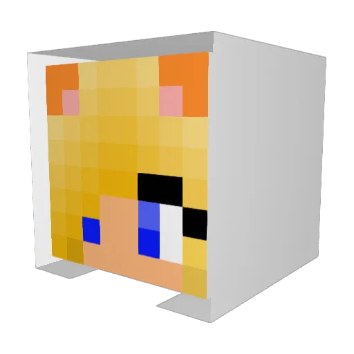 Ryandalco Minecraft avatar head, 3D render