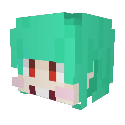 RyangEun Minecraft avatar head, 3D render