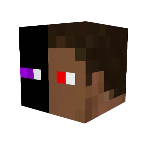 Ryangameer Minecraft avatar head, 3D render