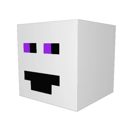 Ryankim08 Minecraft avatar head, 3D render