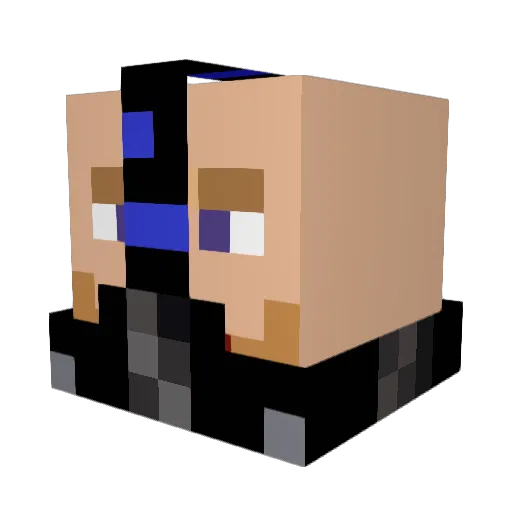 Ryann104 Minecraft avatar head, 3D render