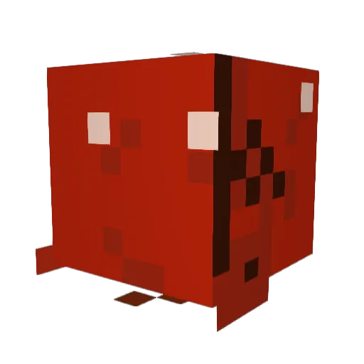Ryanoob Minecraft avatar head, 3D render