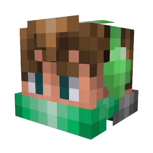 Ryant074 Minecraft avatar head, 3D render