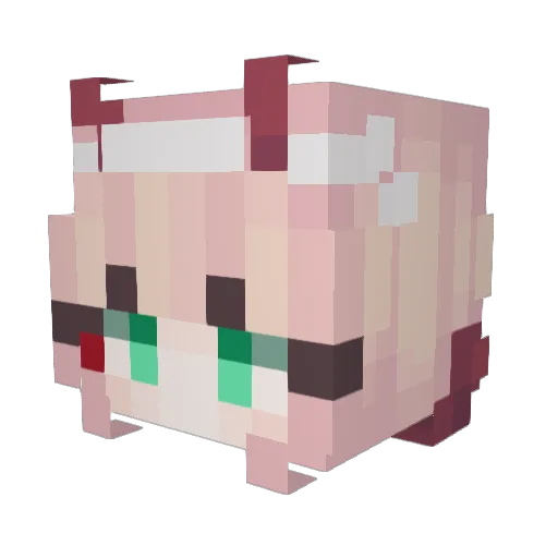 Ryanwong4 Minecraft avatar head, 3D render