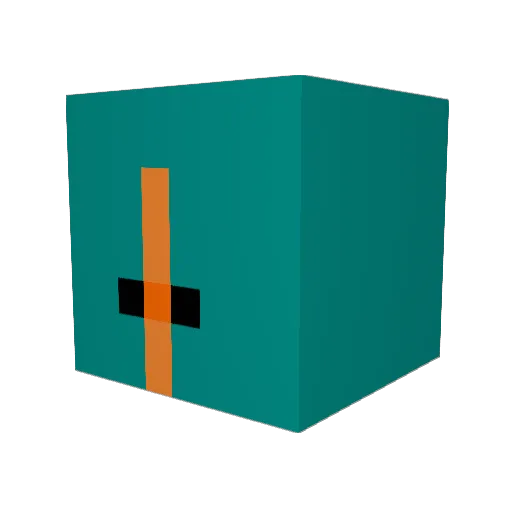Ryba15 Minecraft avatar head, 3D render