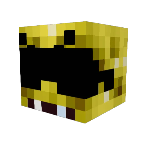 Ryback64 Minecraft avatar head, 3D render