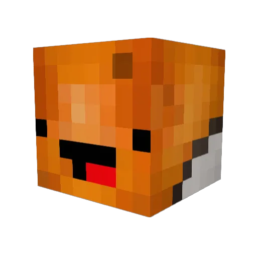 RybkaNemo001 Minecraft avatar head, 3D render