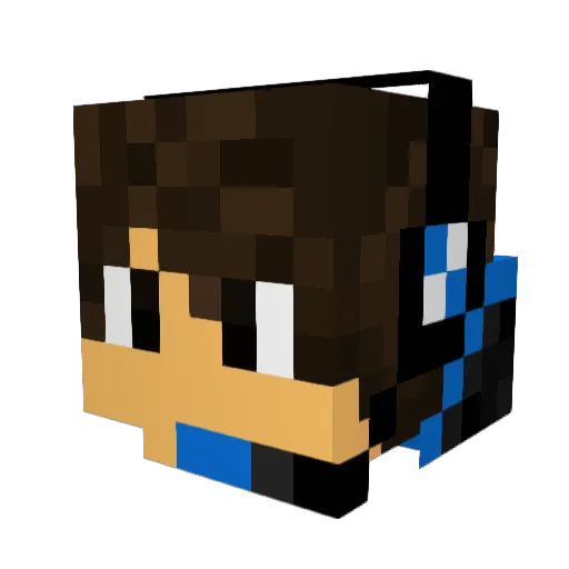 Rychie06 Minecraft avatar head, 3D render
