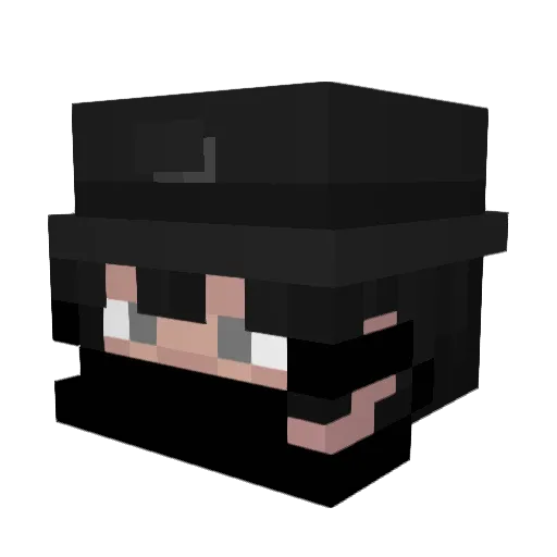 Rydart Minecraft avatar head, 3D render