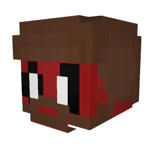 RyderDuke Minecraft avatar head, 3D render