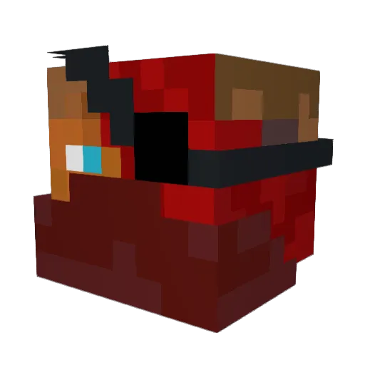 RyderisAU Minecraft avatar head, 3D render