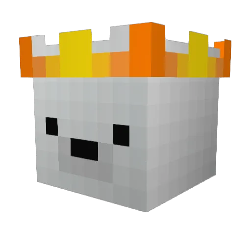 RydiBear Minecraft avatar head, 3D render