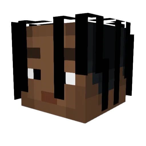 Rydoc Minecraft avatar head, 3D render