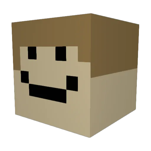 Rydog0999 Minecraft avatar head, 3D render