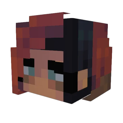 Rye333 Minecraft avatar head, 3D render