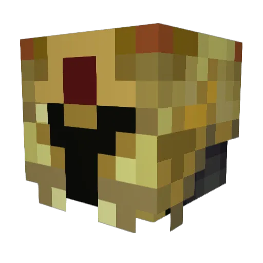 RyeRyeRed Minecraft avatar head, 3D render