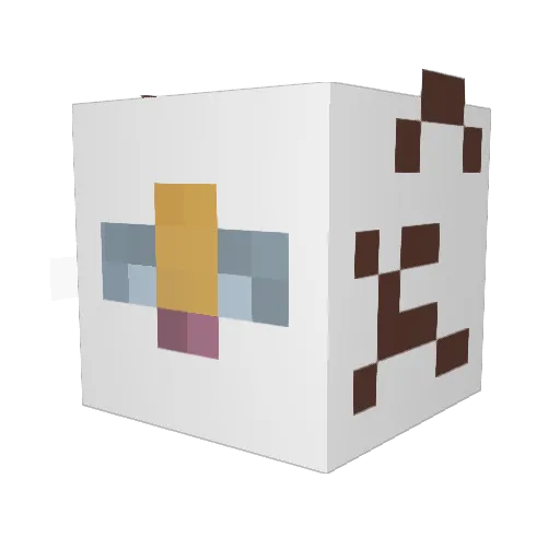 Ryeesa Minecraft avatar head, 3D render