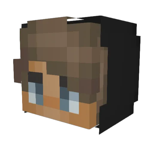 Ryenger Minecraft avatar head, 3D render