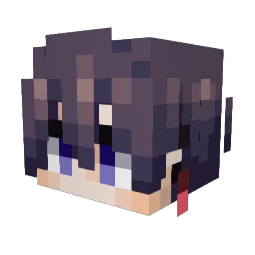 Ryeogjae Minecraft avatar head, 3D render