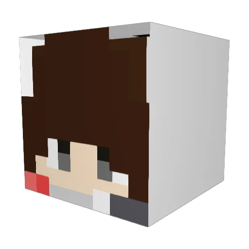 Ryeon_13 Minecraft avatar head, 3D render