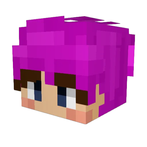 Ryeshosho Minecraft avatar head, 3D render