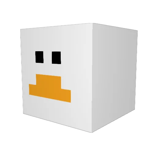 Ryeswan Minecraft avatar head, 3D render