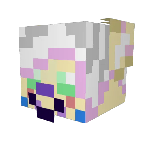 RyftRiot Minecraft avatar head, 3D render