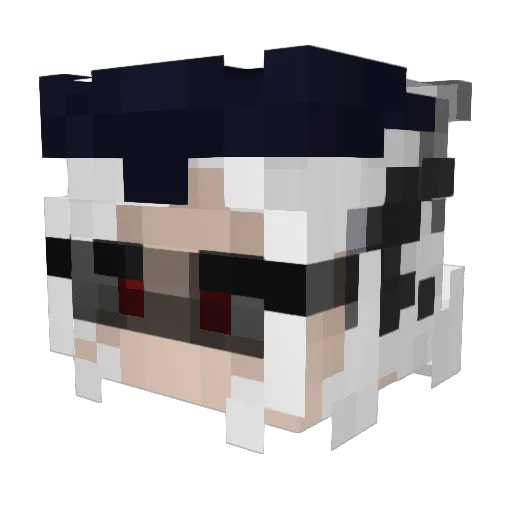Rygiuan Minecraft avatar head, 3D render