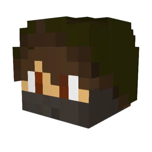 Ryhet Minecraft avatar head, 3D render