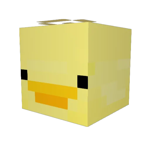 Ryinm Minecraft avatar head, 3D render