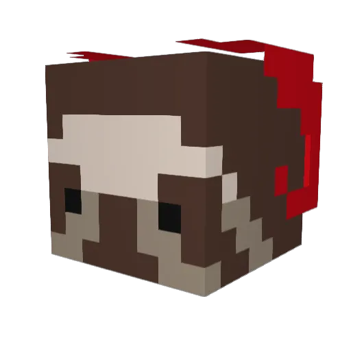 Ryixk1 Minecraft avatar head, 3D render
