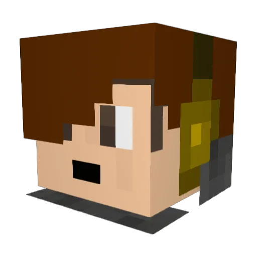 Ryjek3011 Minecraft avatar head, 3D render