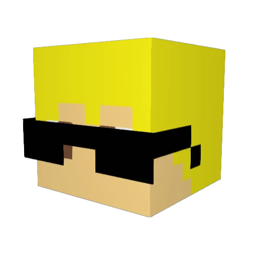 Ryk9200 Minecraft avatar head, 3D render